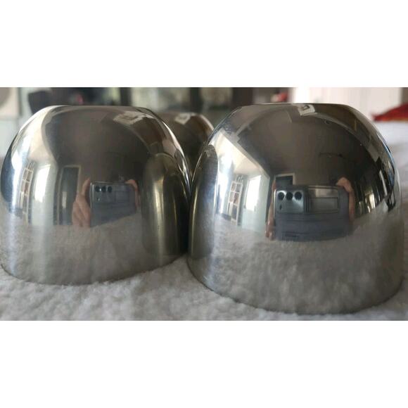 4 VINTAGE KIRK STIEFF P50 PEWTER CUPS MONTICELLO THOMAS JEFFERSON FOUNDATION VGC - Picture 2 of 5